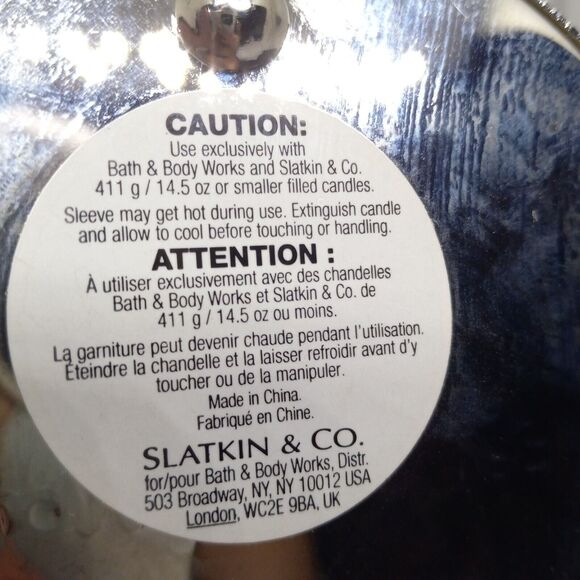 Bath & Body Works Snowman Snowflake 3 Wick Metal Candle Holder-Red-White-Silver - Picture 7 of 11